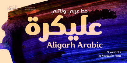 Aligarh Arabic Font Poster 1