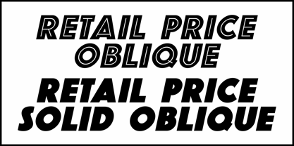 Retail Price JNL Font Poster 4