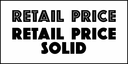 Retail Price JNL Font Poster 2