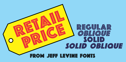 Retail Price JNL Font Poster 1