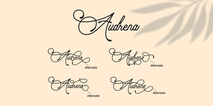 Audrena Font Poster 2