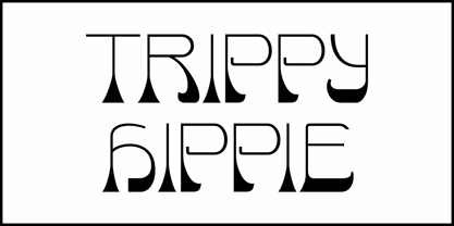 Trippy Hippie JNL Font Poster 2
