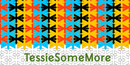 Tessie Some More Font Poster 4