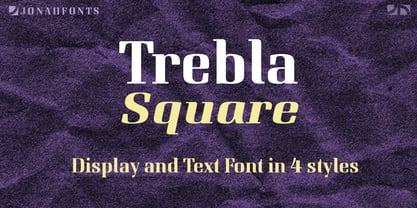 Trebla Square Font Poster 8