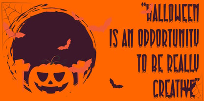 Pumpkinos Horror Font Poster 4