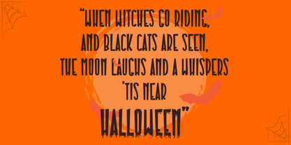Pumpkinos Horror Font Poster 2