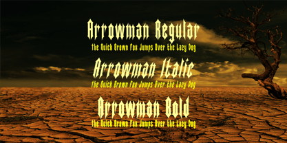 Arrowman Font Poster 2