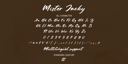 Mister Jacky Font Poster 2