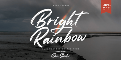 Bright Rainbow Font Poster 7