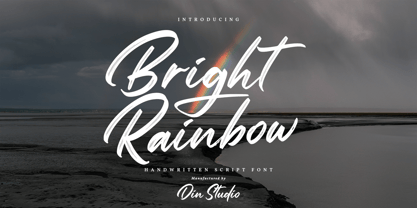 Bright Rainbow Font Poster 1