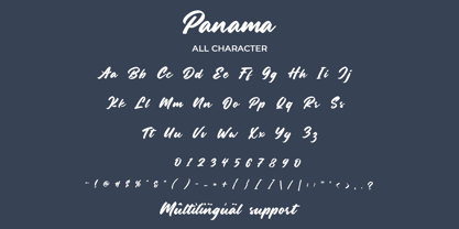 Panama Font Poster 2