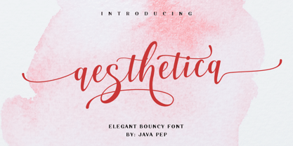 Aesthetica Font Poster 2