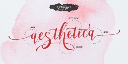 Aesthetica Font Poster 3