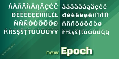 New Epoch Font Poster 5