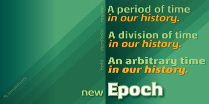 New Epoch Font Poster 2