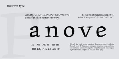 Dubrove Font Poster 2