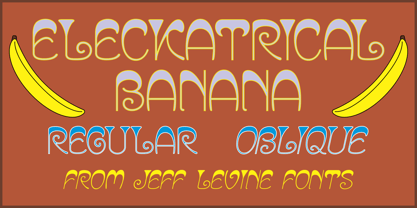Eleckatrical Banana JNL Font Poster 1