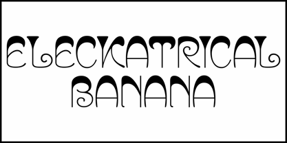 Eleckatrical Banana JNL Font Poster 2