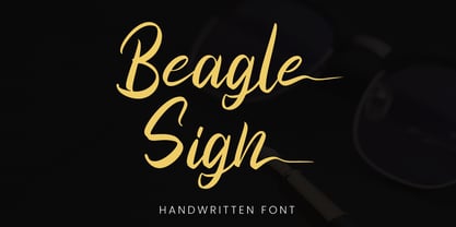 Beagle Sign Font Poster 1