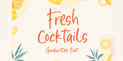 Fresh Cocktails Font Poster 1