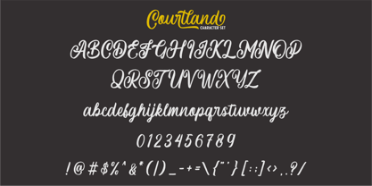 Courtland Font Poster 7
