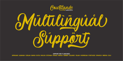 Courtland Font Poster 9