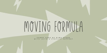 Moving Formula Font Poster 1