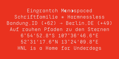 Eingrantch Mono Font Poster 2