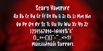 Scary Vampire Font Poster 3