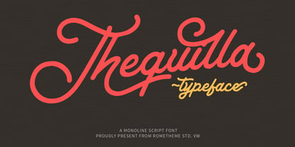 Thequilla Font Poster 1