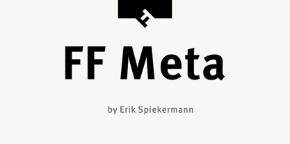 FF Meta Font Poster 1
