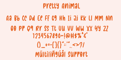Pretty Animal Font Poster 6