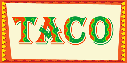 Taco Font Poster 1