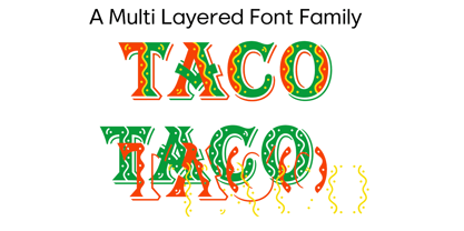 Taco Font Poster 5