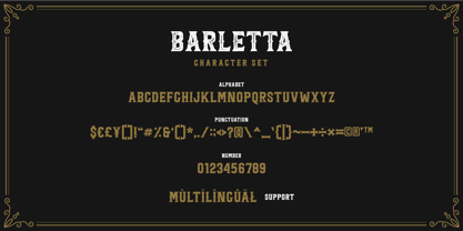 Barletta Font Poster 6