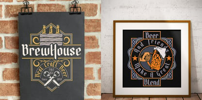 Brew House Font Poster 7