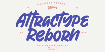 Attractype Reborn Font Poster 1