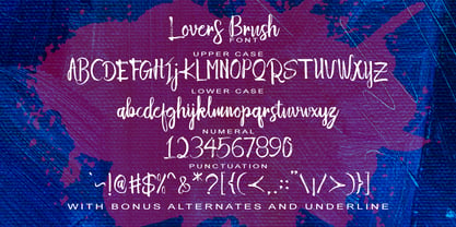 Lovers Brush Font Poster 7