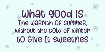 Hello Winter Font Poster 3