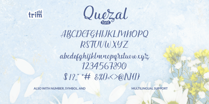 Quezal Font Poster 6