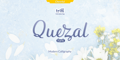 Quezal Font Poster 1