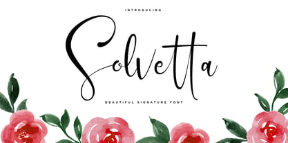Solvetta Font Poster 1