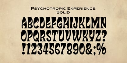 Psychotropic Experience Font Poster 5
