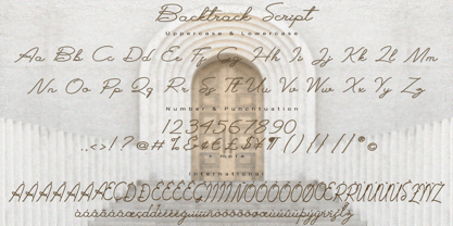 Backtrack Script Font Poster 7