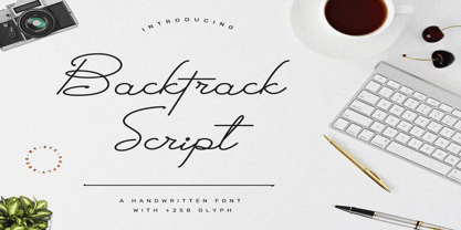 Backtrack Script Font Poster 1