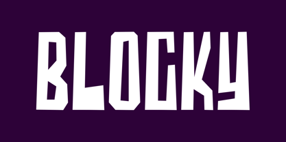 Blocky Font Poster 1