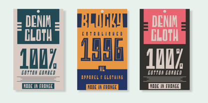 Blocky Font Poster 3