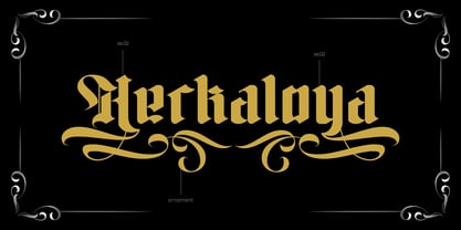 Herkaloya Font Poster 8