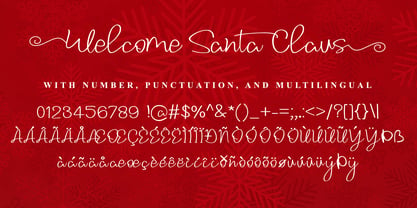 Welcome Santa Claus Font Poster 7