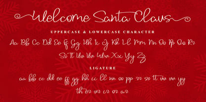 Welcome Santa Claus Font Poster 6